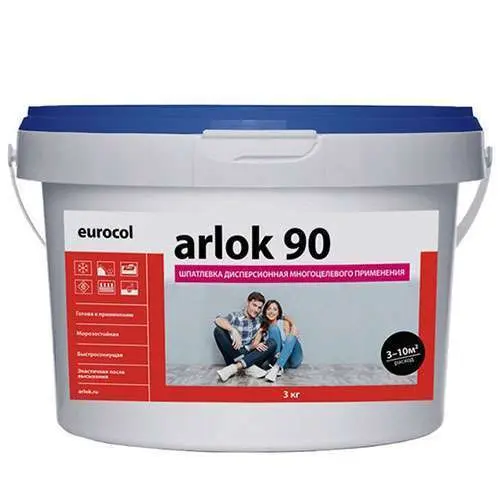 Шпатлевка Arlok 90 водно-дисперсионная 1.3 кг